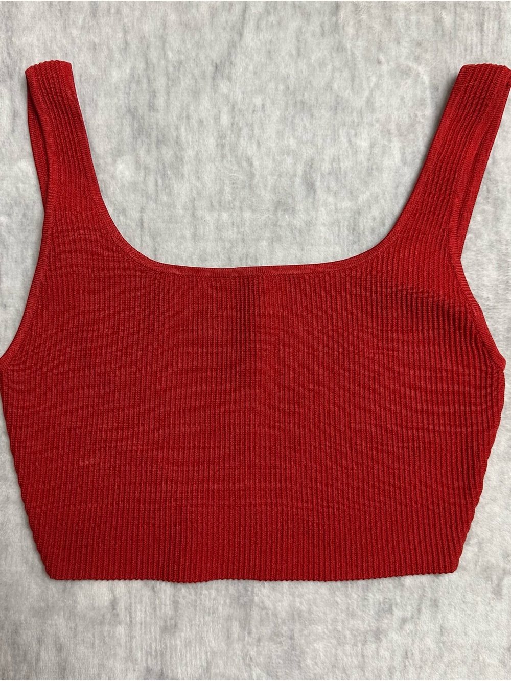 Aritzia Babaton Sculpt Knit Squareneck Cropped Tank Top